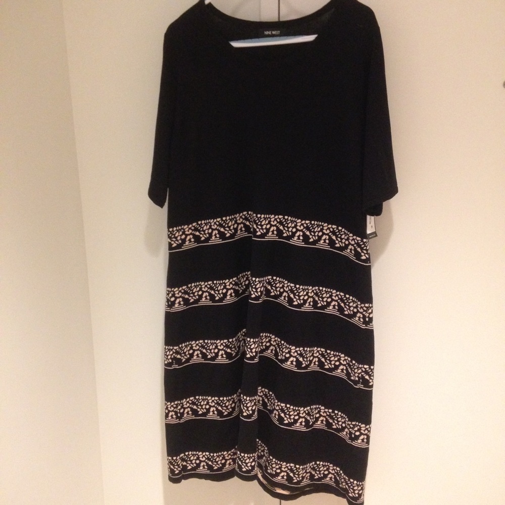 Black Dress with Design
